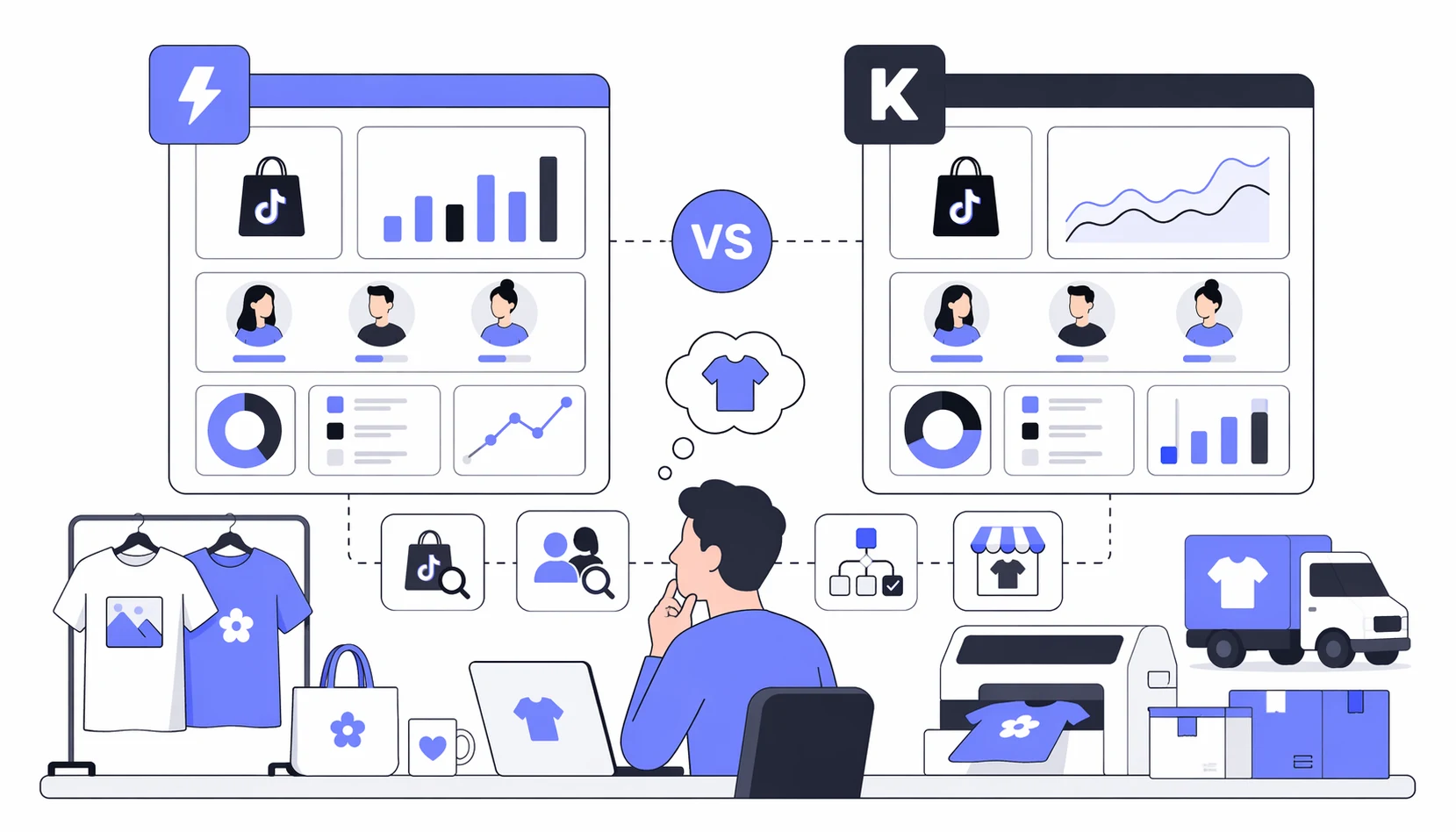 FastMoss vs Kalodata: TikTok Shop Analytics for POD Sellers
