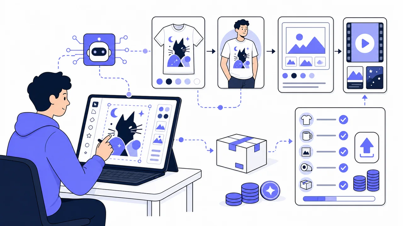 I Tested Kittl Agentic AI for Print-on-Demand Sellers
