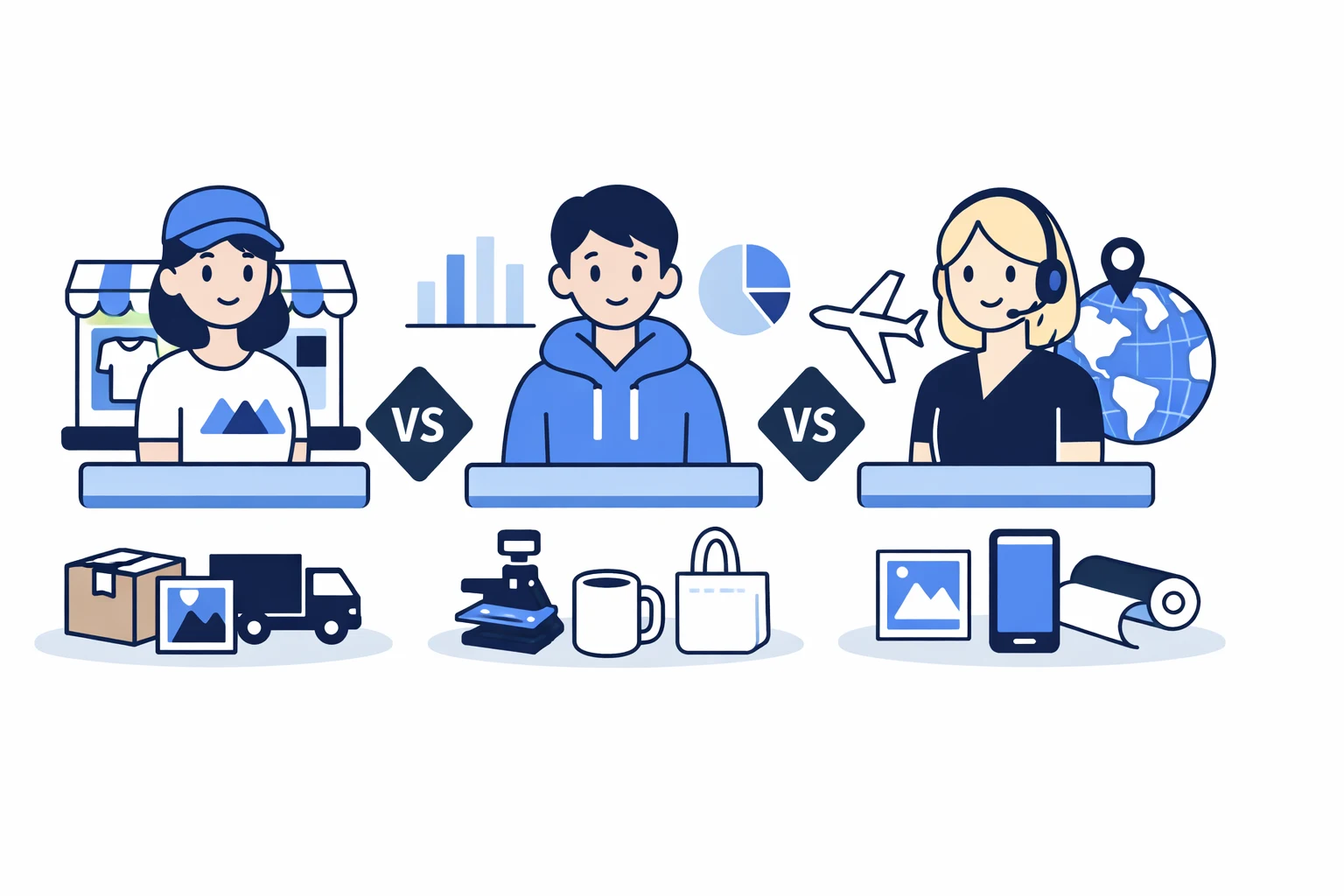 Printful vs Printify vs Gelato: The Definitive 3-Way Comparison (2026)