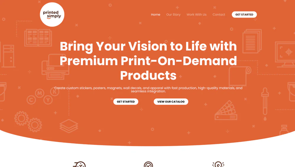 Printed Simply logo