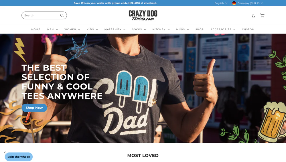 Crazy Dog T-Shirts thumbnail