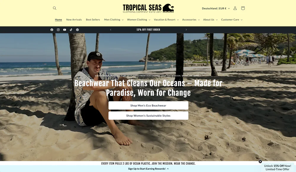 Tropical Seas Clothing thumbnail